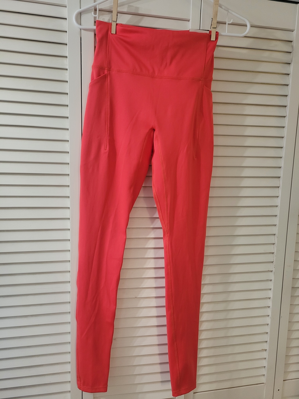 High-Waisted Coral Pink Active Leggings